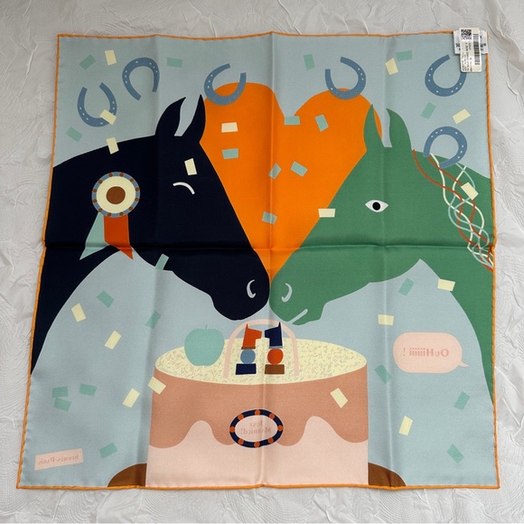 Hermes Just Married scarf 45 - Picture 4 of 6